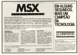 Propaganda Cibertron - MSX Micro 08 - 1987