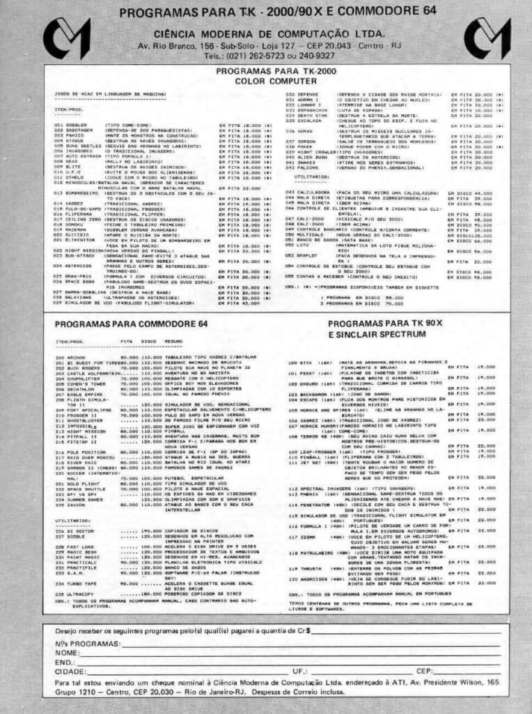 Propaganda Ciência Moderna - Micro Sistemas 49 - 1985