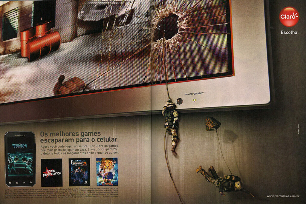 Propaganda Claro - Nintendo World 144 - 2011