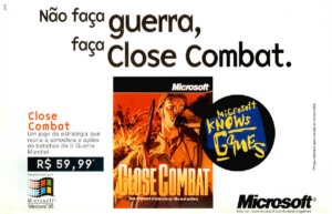 Propaganda Close Combat - Ação Games 110 - 1996