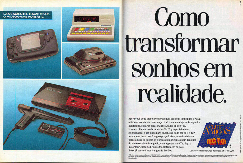 Propaganda Clube Amigos da TecToy - Ação Games 06 -1991