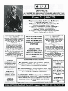 Propaganda Cobra Software - Informática CPU 01 - 1994