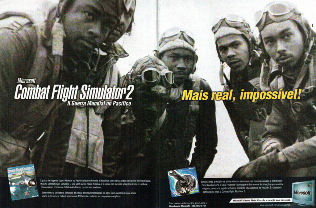 Propaganda Combat Flight Simulator 2 - Ação Games 158 - 2000