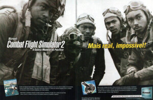 Propaganda Combat Flight Simulator 2 - Ação Games 158 - 2000