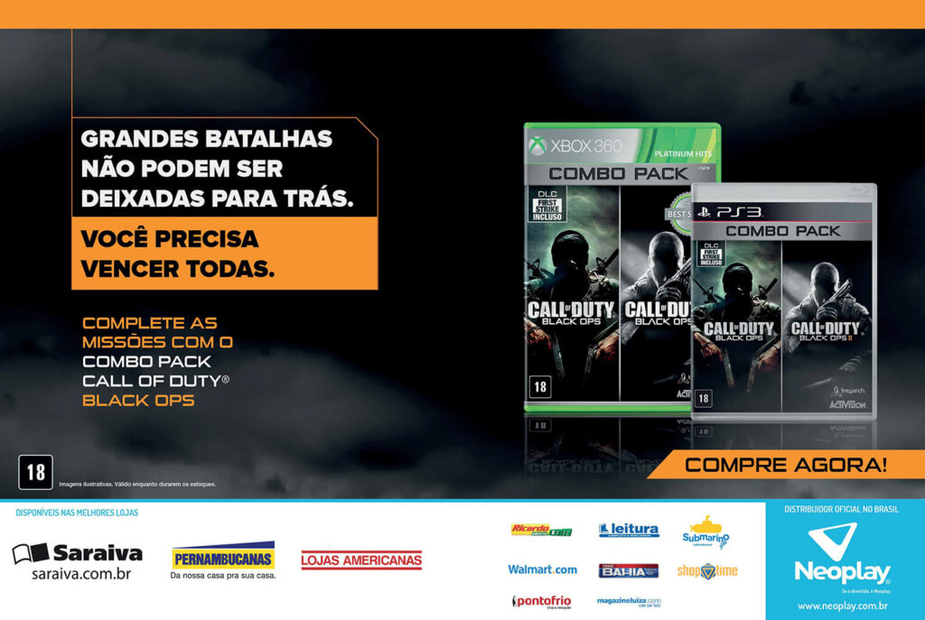 Propaganda Combo Pack Call of Duty - Revista PlayStation 209 - 2015