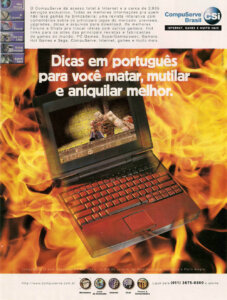 Propaganda CompuServe Brasil - SuperGamePower 43 - 1997