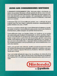 Comunicado Nintendo by Gradiente - Nintendo World 09 -1999