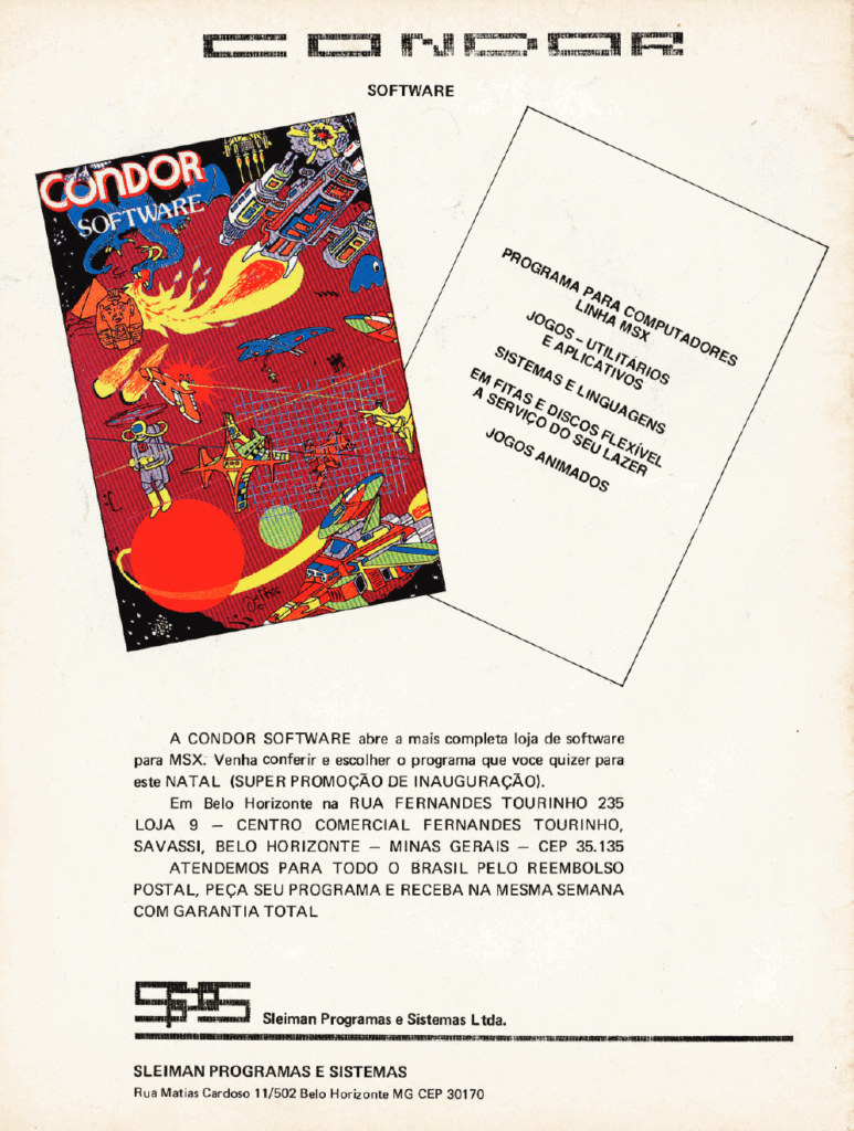 Propaganda Condor Software - MSX Micro 13 - 1987