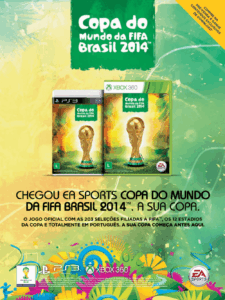 Propaganda Copa do Mundo da Fifa Brasil 2014 - Revista Oficial Xbox 92 - 2014