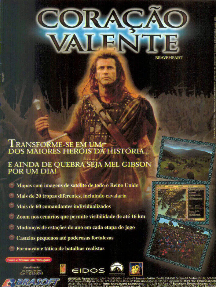 Propaganda Coração Valente - Senha PC 07 - 1999