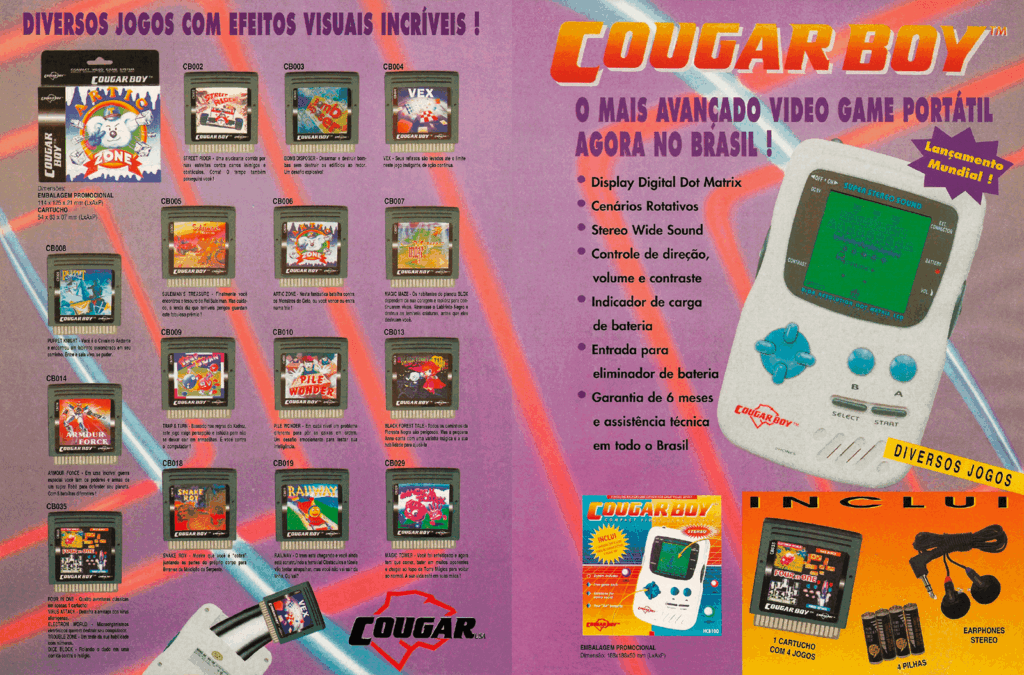 Propaganda Cougar Boy - Ação Games 60 - 1994