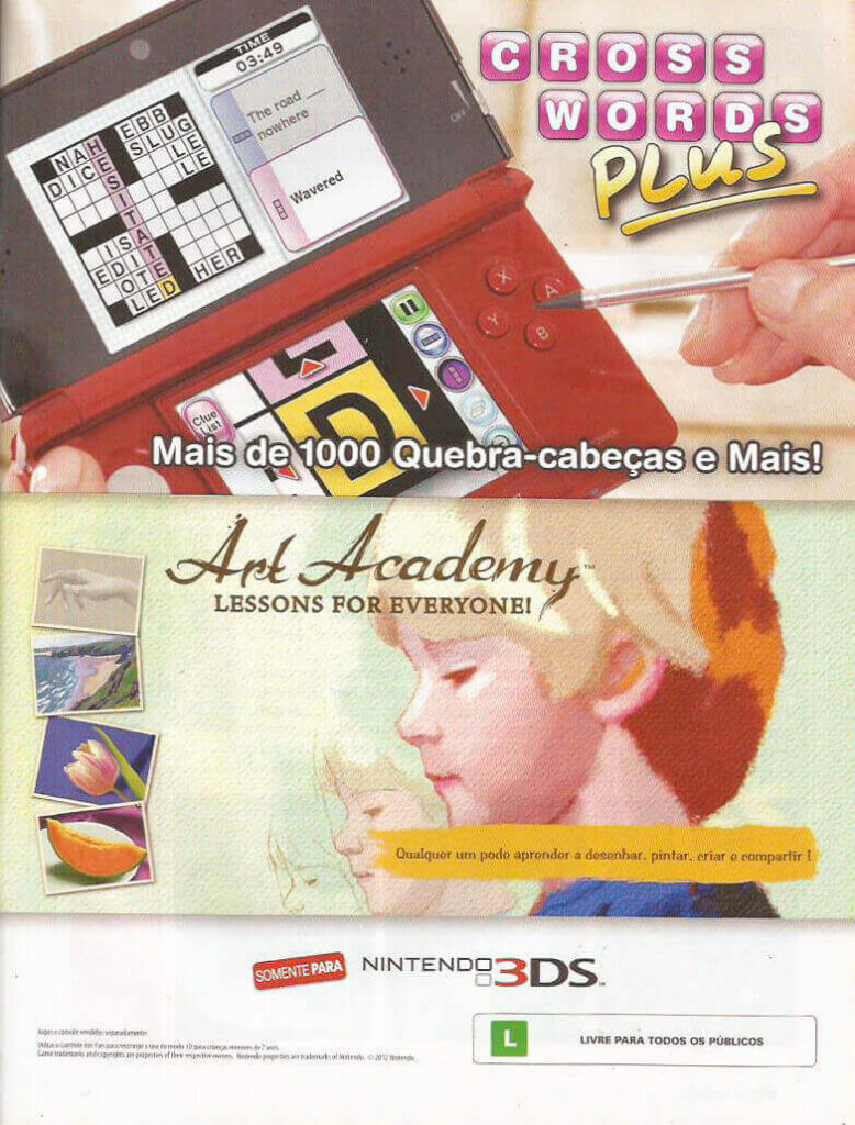 Propaganda Cross Worlds Plus e Art Academy - Nintendo World 162 - 2012