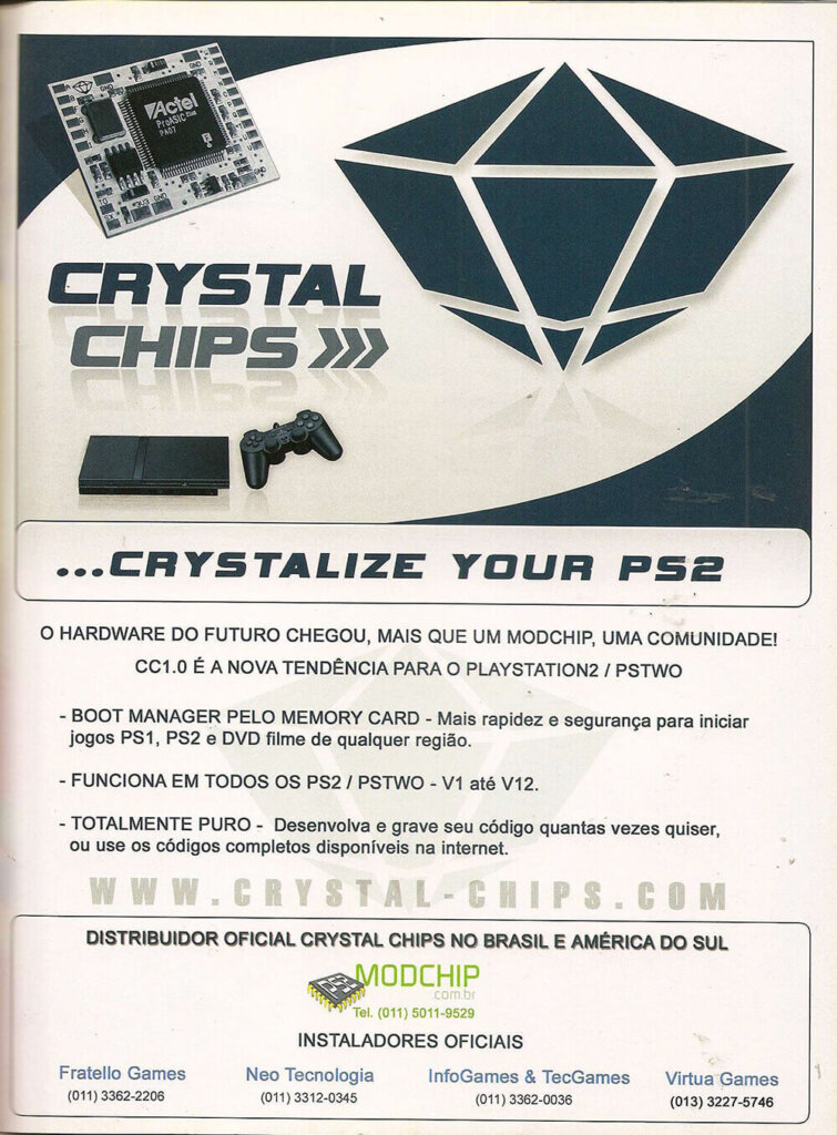Propaganda Crystal Chips - Dicas & Truques para PlayStation 70 - 2004