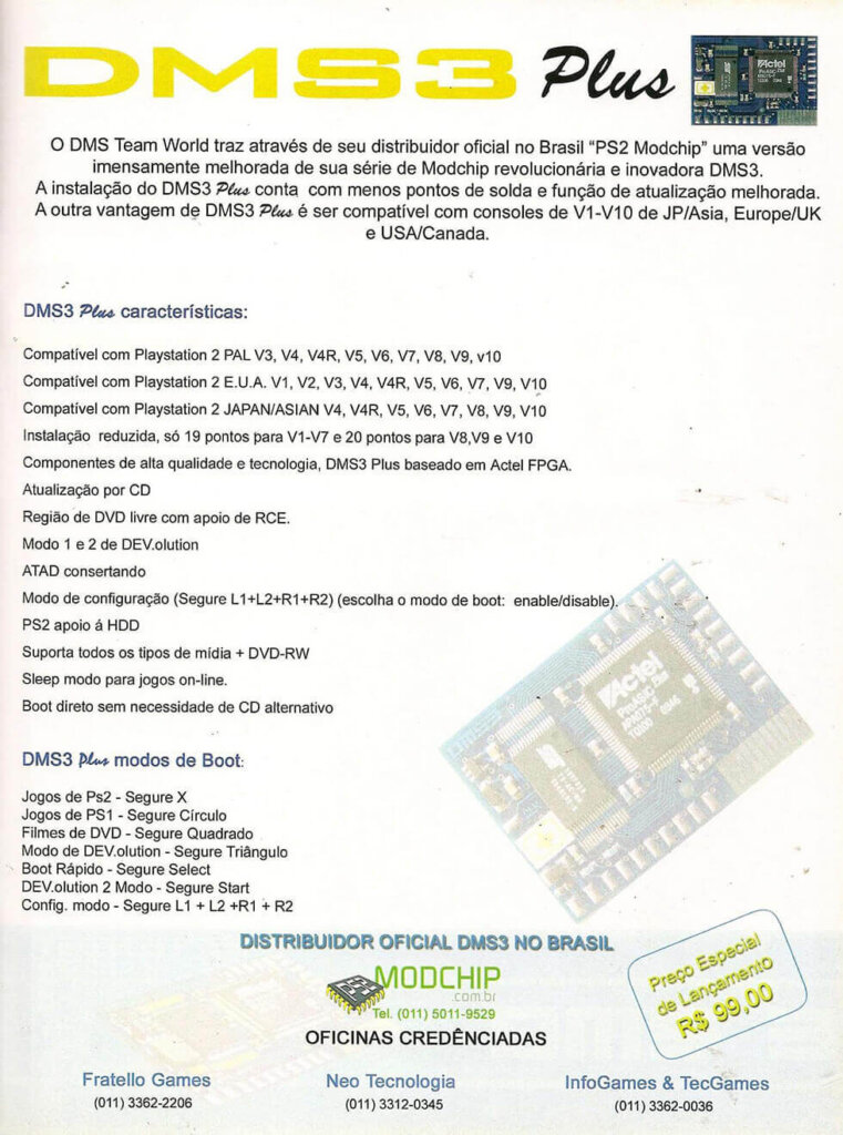 Propaganda DMS3 Plus - Dicas & Truques para PlayStation 68 - 2004