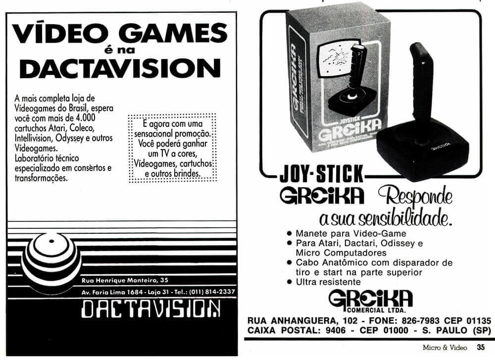 Propaganda Dactavision e Greika - Micro e Video 05 - 1984