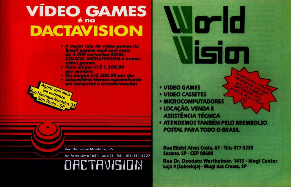 Propaganda Dactavision e World Vision - Micro e Video 02 - 1983