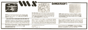 Propaganda Dangersoft - MSX Micro 16 - 1988