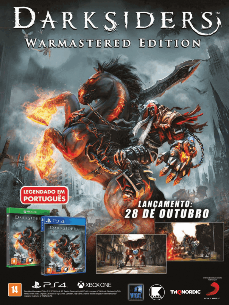 Propaganda Darsiders Warmastered Edition - Revista Oficial Xbox 126 - 2016