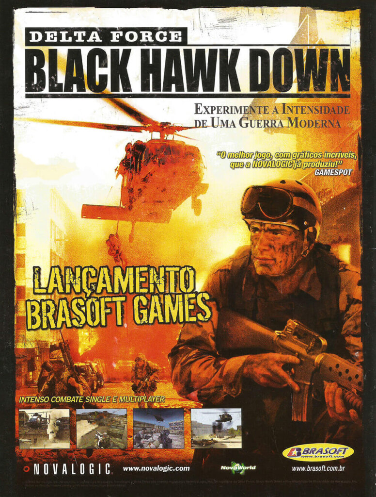 Propaganda Delta Force Black Hawk Down - EGM Brasil 13 - 2003