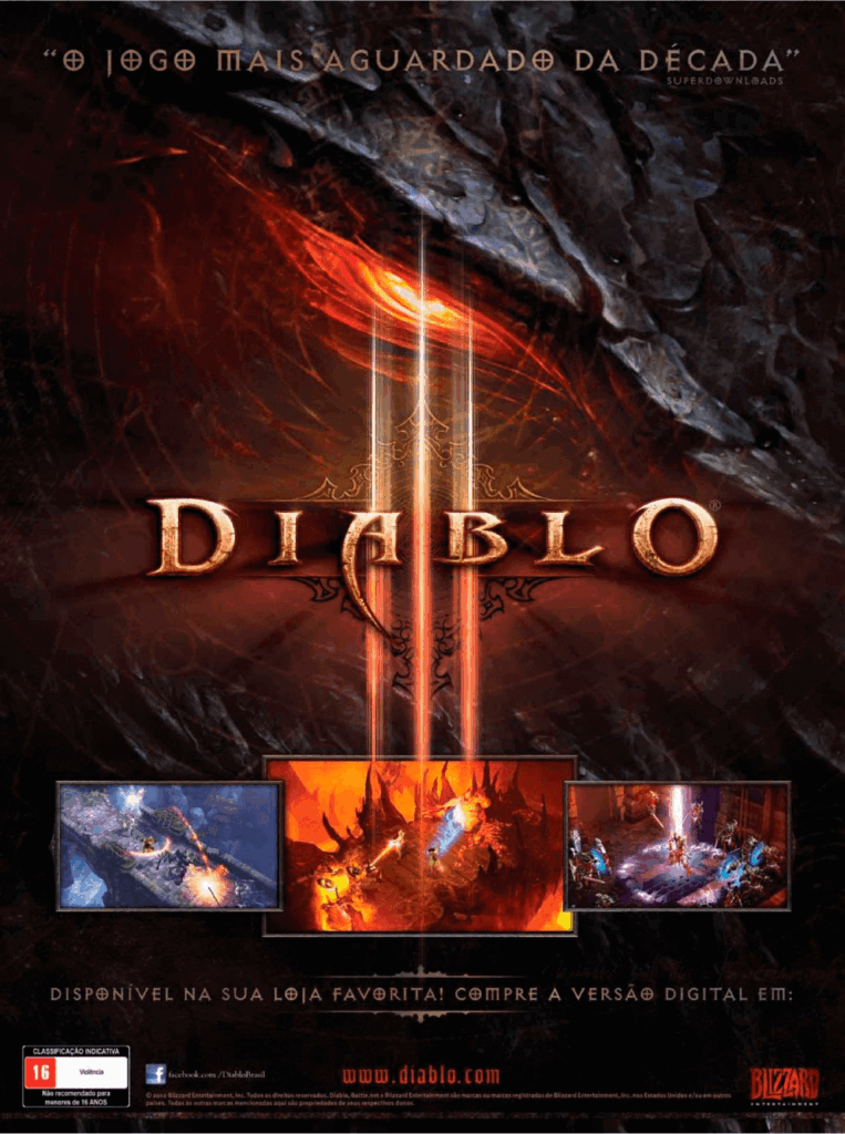 Propaganda Diablo 3 - Revista PlayStation 163 - 2012