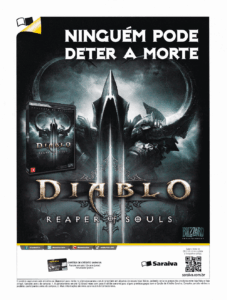 Propaganda Diablo III Reaper of Souls (Saraiva) - EGW 151 - 2014