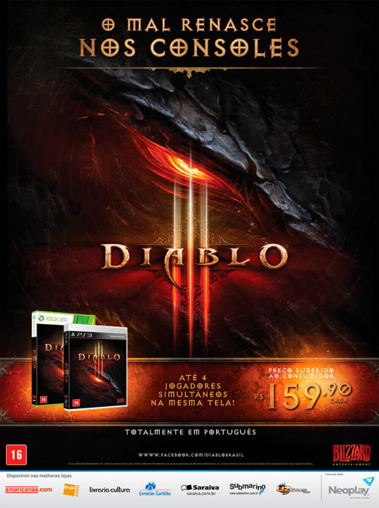 Propaganda Diablo III - Revista Oficial Xbox 84 - 2013