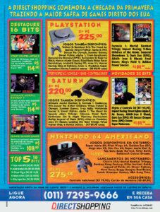 Propaganda Direct Shopping - Ação Games 108 - 1996