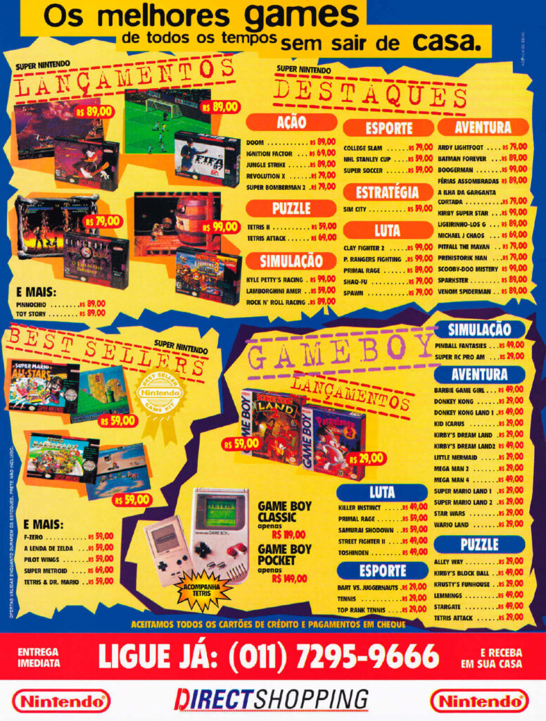 Propaganda Direct Shopping - Ação Games 113 - 1997