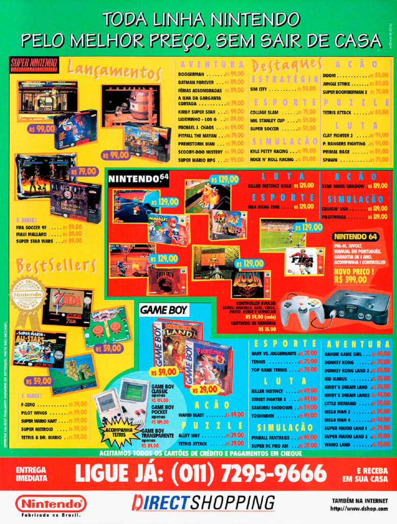 Propaganda Direct Shopping - Ação Games 115 - 1997