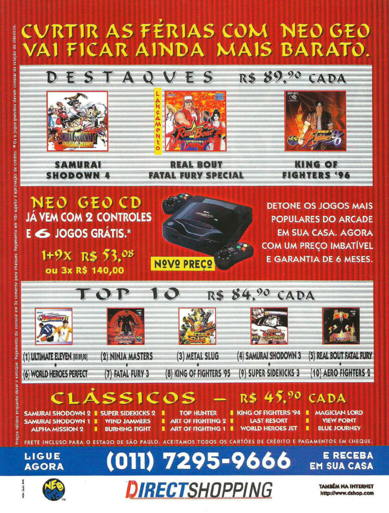 Propaganda Direct Shopping - Ação Games 116 - 1997