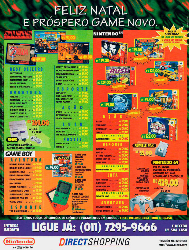 Propaganda Direct Shopping - Ação Games 122 - 1997