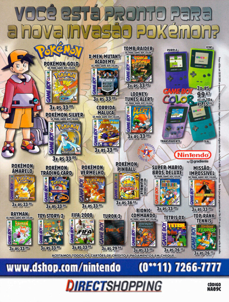 Propaganda Direct Shopping - Ação Games 155 - 2000