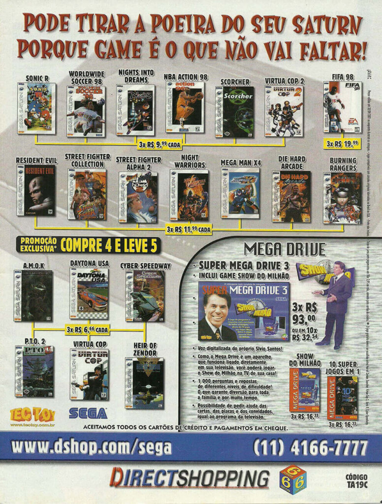 Propaganda Direct Shopping - Ação Games 167 - 2001