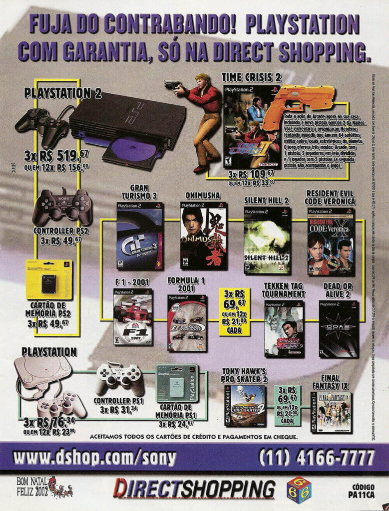 Propaganda Direct Shopping - Ação Games 170 - 2001