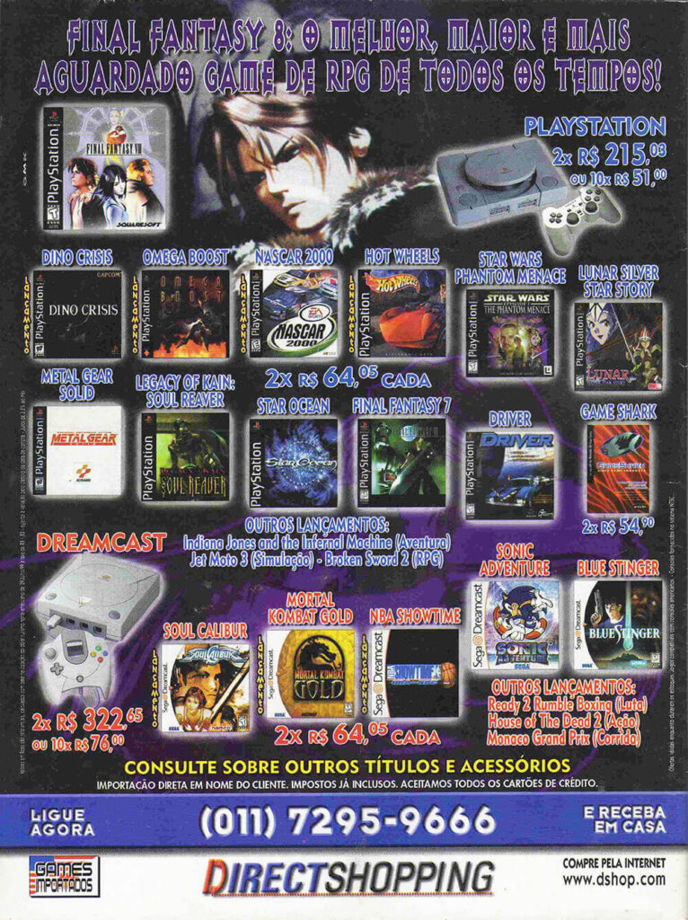 Propaganda Direct Shopping - Ação Games Especial 12 - 1999