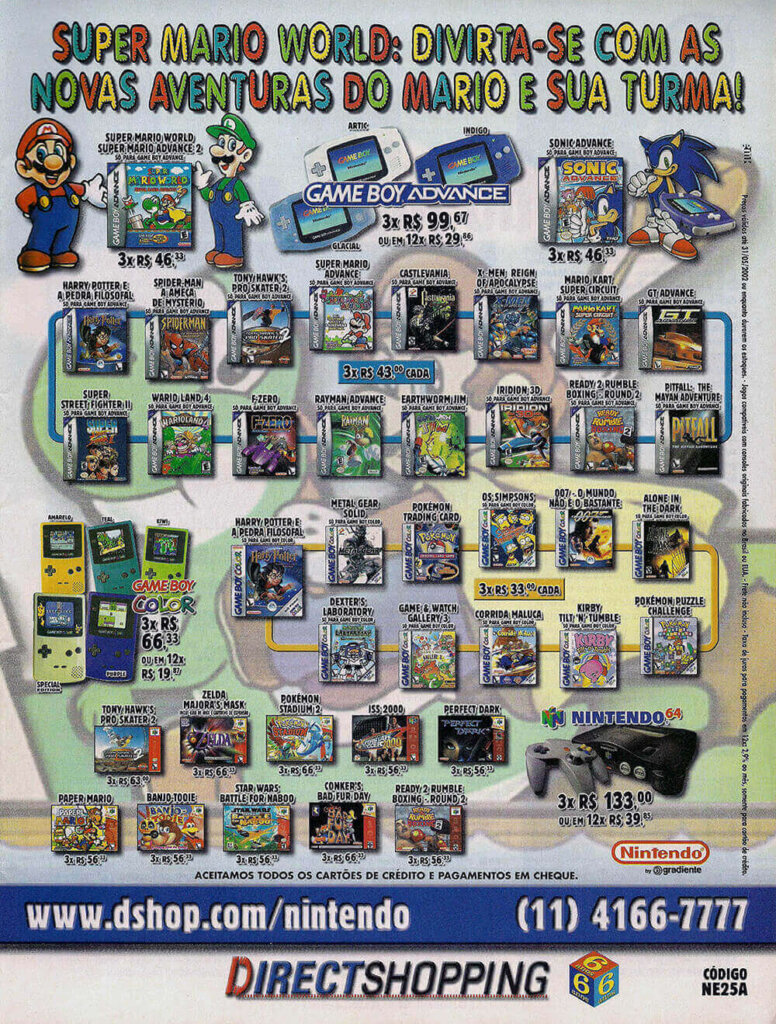 Propaganda Direct Shopping - EGM Brasil 02 - 2002