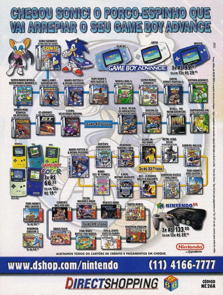 Propaganda Direct Shopping - EGM Brasil 03 -2002