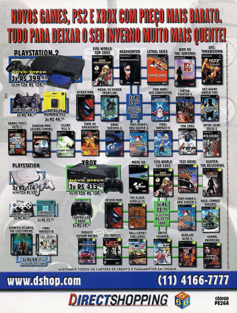 Propaganda Direct Shopping - EGM Brasil 03 -2002