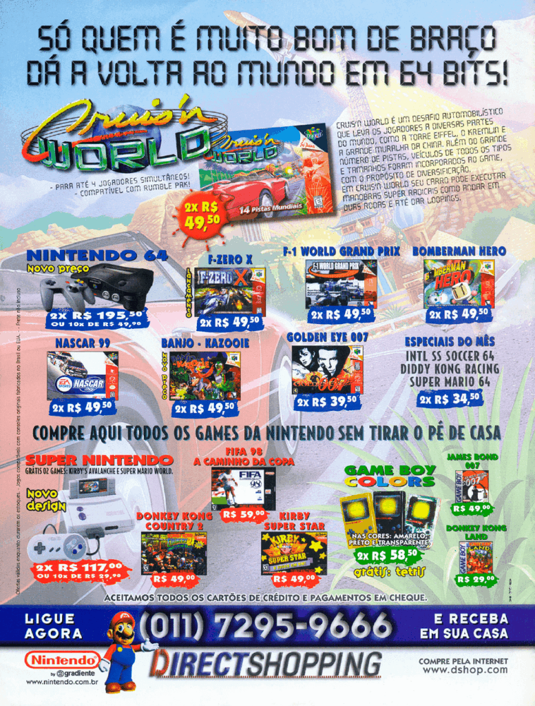Propaganda Direct Shopping - Game-X Especial 15 - 1998