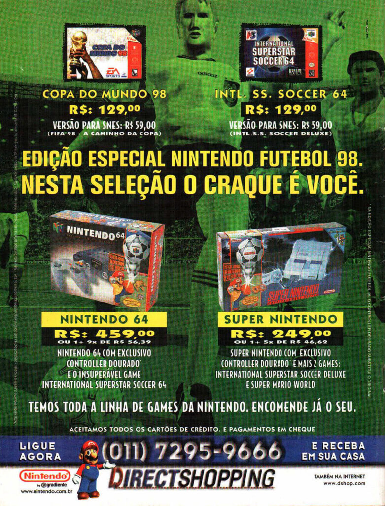 Propaganda Direct Shopping - Ação Games 128 - 1998