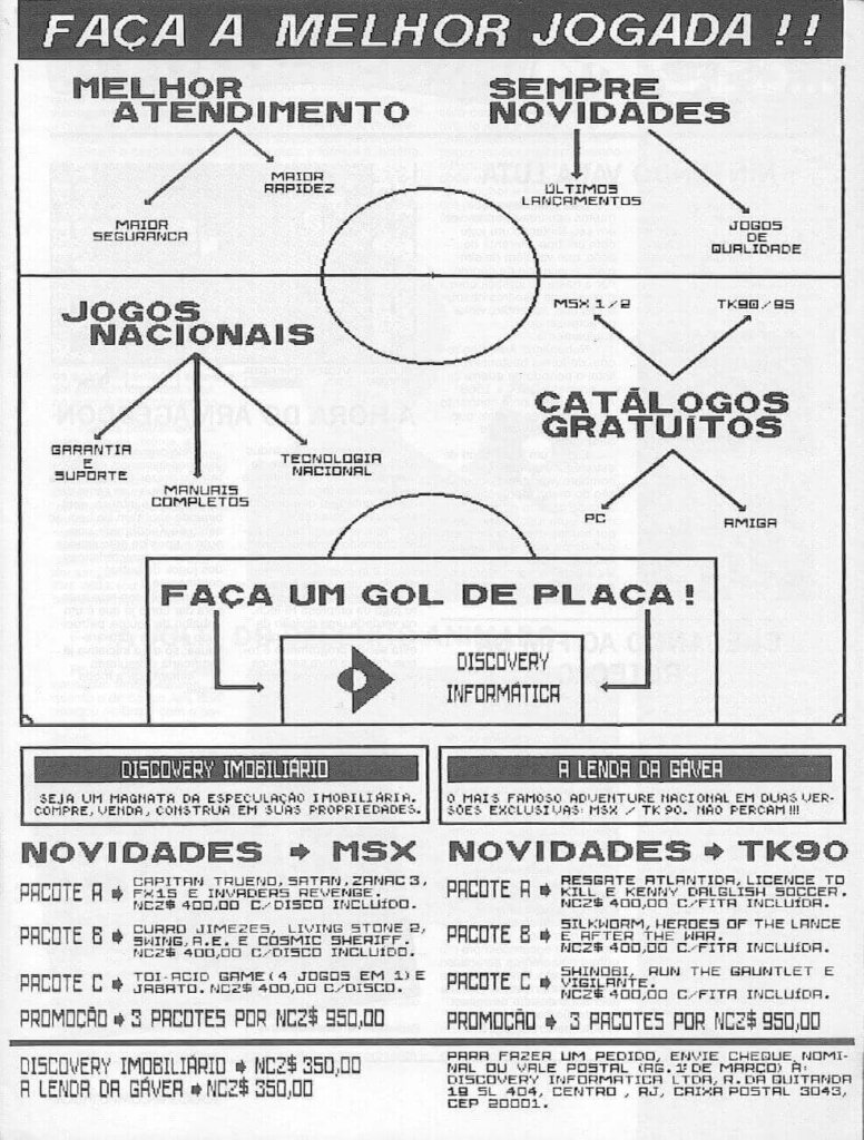 Propaganda Discovery Informática - Jogo & Computador 01 - 1990