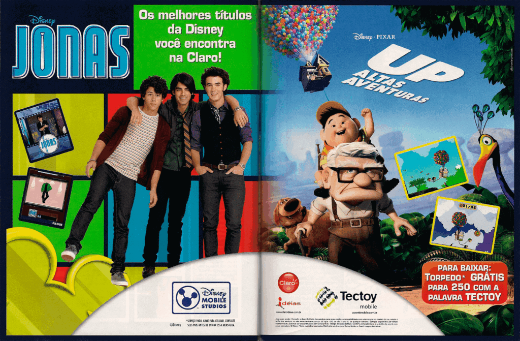 Propaganda Disney, Claro e Tectoy - EGW 100 - 2010