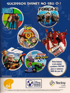 Propaganda Disney, Oi e Tectoy - EGW 100 - 2010