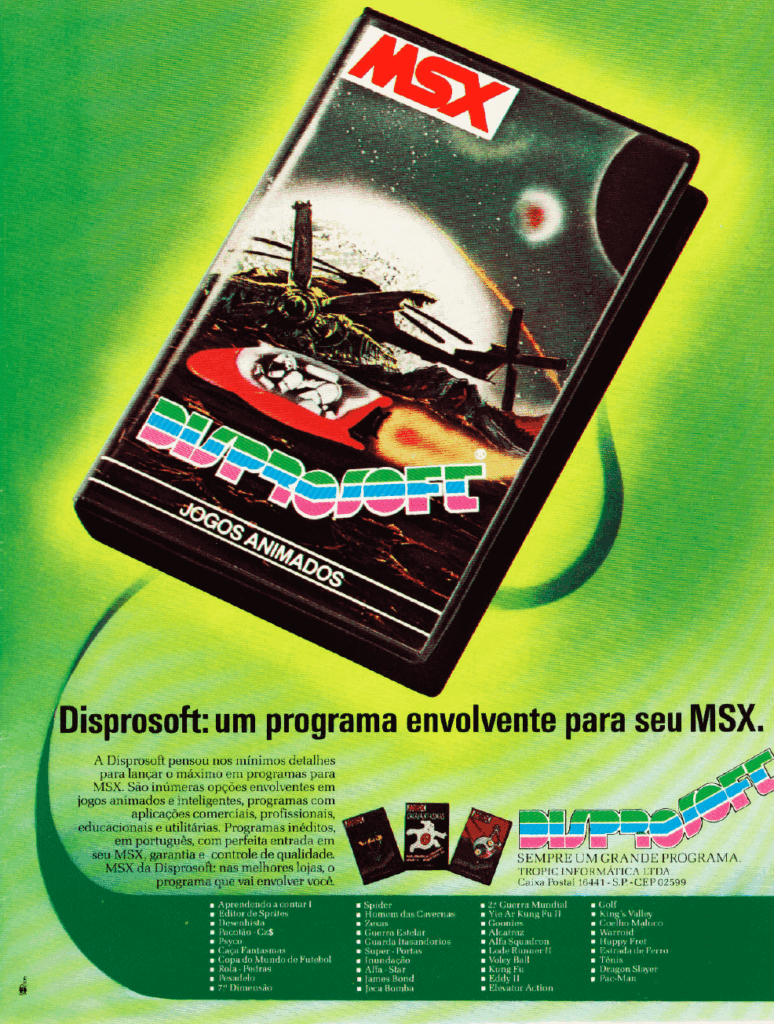 Propaganda Disprosoft - MSX Micro 04 - 1986