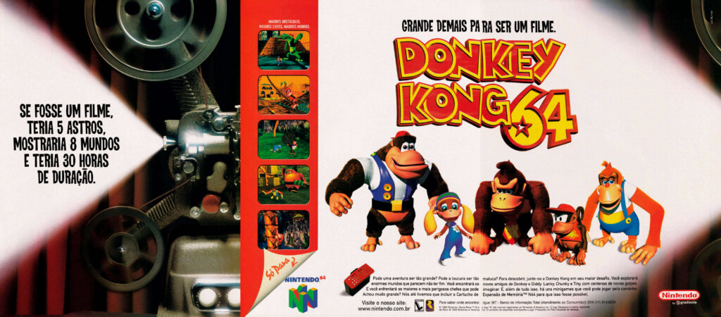Propaganda Donkey Kong 64 - Nintendo World 15 - 1999