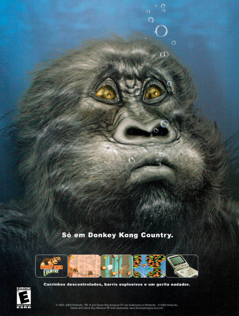 Propaganda Donkey Kong Country - Nintendo World 57 - 2003
