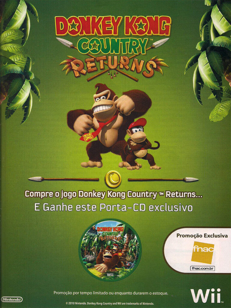 Propaganda Donkey Kong Country Returns (Fnac) - Nintendo World 142 - 2011