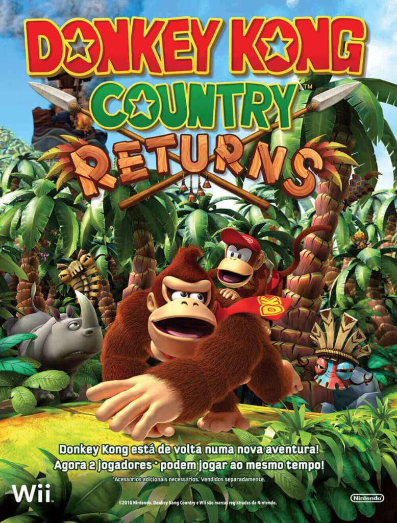 Propaganda Donkey Kong Country Returns - Nintendo World 140a - 2010