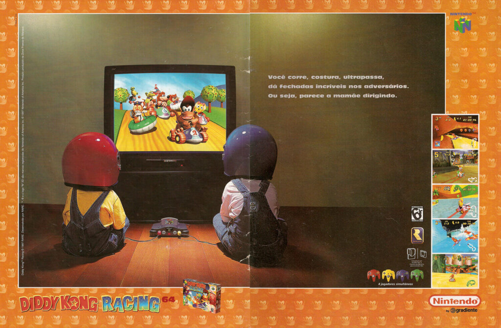 Propaganda Donkey Kong Racing 64 - SuperGamePower 45 - 1997