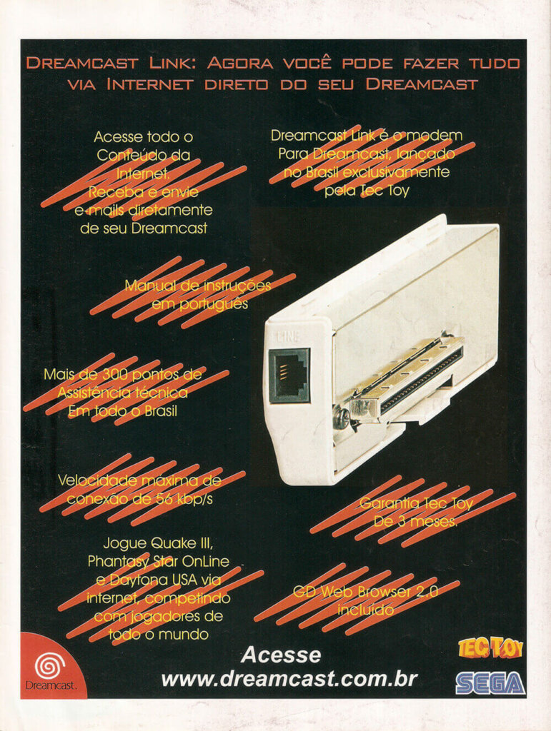 Propaganda Dreamcast Link - SuperGamePower 87 - 2001